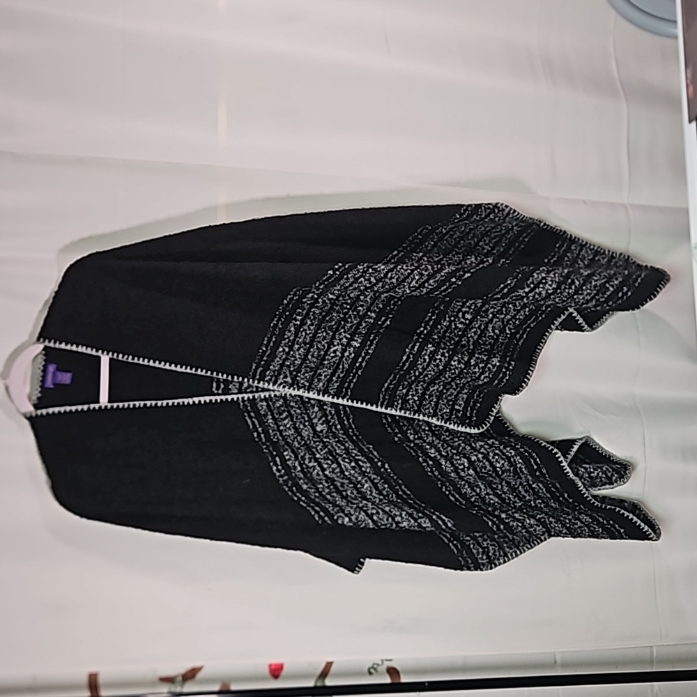 Madden Girl Blk/Grey Cape OSFM